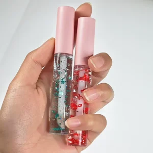 Diy Organic Beautiful Pigments Colorful Custom Logo Makeup Flavored High Shine Lipgloss Shiny Transparent Unique Women Lip Gloss