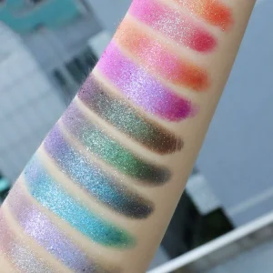 Dochrome Diy Eyeshadow Multi Chrome Eyeshadow Chameleon Custom Eyeshadow Private Label Palette Eye Shadow Powder Dry Makeup 2g