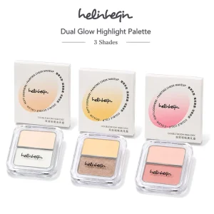 Dual-Effect 2.8g Matte Shimmer Two-Color Highlighter Palette THC003