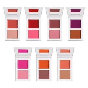Duo-glow Blush Pigment Vegan Mineral Blusher with Two Textures