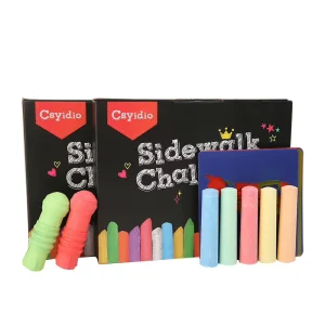 Dust-Free Multi-Color Chalk for Teaching and Children’s Graffiti, High-Temperature-Resistant Coarse Chalk