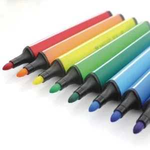 EN-71 Certified Bright Yellow Washable Liquid Polymer Dye Watercolor Crayons for Clay, Space Sand, and Body Painting