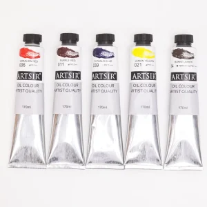 Eco Friendly Chinjoo Factory Price OEM Professional 170ml 61+ Oil Colors Set for Art Drawing on Canvas