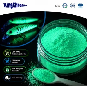 Eco-Friendly High Heat Resistance Glow in the Dark Pigment Powder for Screen Printing, Coatings, and Fishing Lures