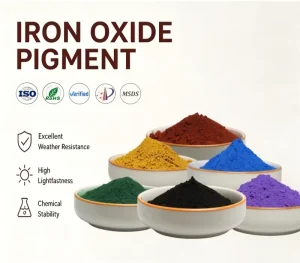 Eco Friendly Iron Oxide Pigment Red Yellow Black Non Toxic High Stability for Ceramic Cosmetic Paper Coloring