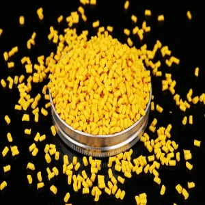 Eco-Friendly LDPE HDPE PP Yellow Plastic Colorant Pellet Masterbatch