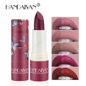 Eco Friendly Paper Tube Matte Lipstick Hydrating Velvet Cardboard Lipstick Easy Color Payoff Vegan Lip Makeup