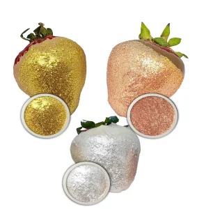 Edible Food Coloring Metallic Mica Pigment Powder Gold Glitter Edible Luster Dust for Cakes Cocktail Drinks
