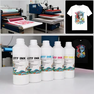 Enlite DTF Ink for Epson I3200 XP600 4720 High Concentration White Ink Water Resistant Textile Pigment Ink for All Fabrics