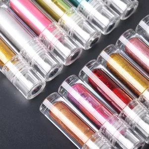Environment-Friendly 12-Color Mirror Chrome Liquid Powder Pigment for Nail Art