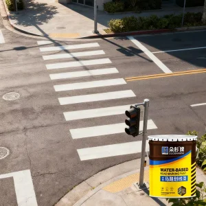 Epoxy-Based Green Liquid Road and Playground Marking Paint, Brush Application, Abrasion-Resistant