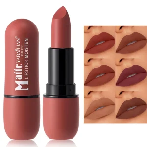 European Style Matte Lipstick Velvet Lip Stick Retro Red Whitening Long Lasting Non Transfer Waterproof Lip Cosmetic Lady Makeup