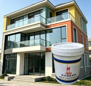 Exterior Building Facade Stone Paint UV-Resistant Weatherproof Decorative Wall Coating