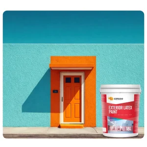 Exterior Latex Matte Wall Paint Washable Weather- and Mold-Resistant Non-Toxic Liquid Coating