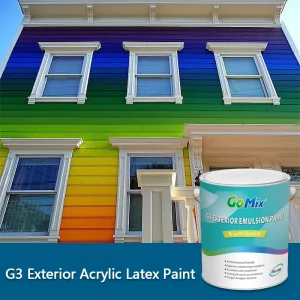 Exterior Wall Latex Paint Acrylic Emulsion Waterproof Anti-Mold Weather-Resistant 20kg