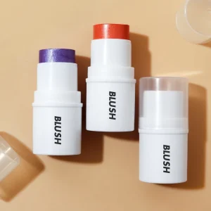 Eye Cream, Blush, and Highlighter Stick with Waterproof Vegan Shimmer Finish