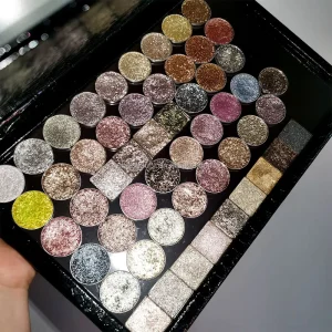 Eyeshadow High Pigment Shimmer Matte Metallic Eye Shadows Blendable Waterproof Formula Cruelty Free Vegan Makeup Palette