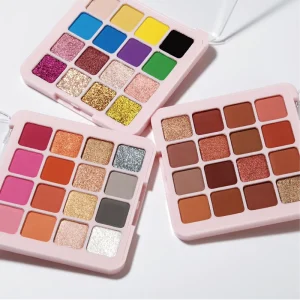Eyeshadow Palette 16 Colors Highly Pigmented Waterproof Custom for Versatile Day to Night Look Private Label