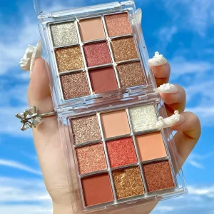 Eyeshadow Palette Matte Pearlescent Metallic Finishes High Pigment