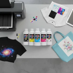 FCOLOR 1000ML DTG Textile Bright Colors Pigment Ink for DTG epson Digital Ink Printing on Cotton Fabric