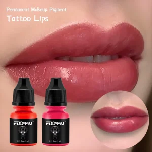 FIXPMU Embroidery Colors Semi Permanent Makeup Ink Pigment Microblading Lip Eyebrow Pigment Tattoo Ink