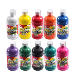 FOSKA Permanent Paint Set Kid safe Transparent and Squeezable Bottle Children Craft Paint for Poster with Factory Price