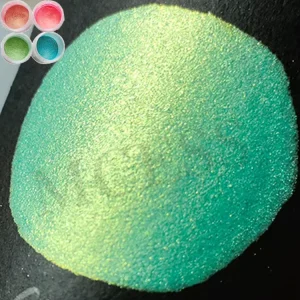 FREE SAMPLES Golden Green Shift Pearl Bunglon Chameleon Watercolor Painting Pigments Powder