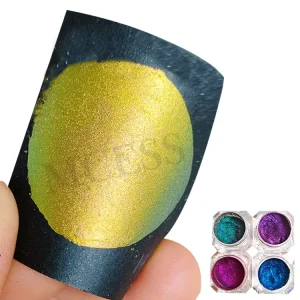 FREE SAMPLES Green Gold Watercolor Shift Pigment Pearl Multichrome Mica Powder for 3d Printing