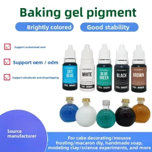 Factory Custom Logo Food Grade Gel Pigment ODM Multi Color Gel Food Coloring for Bakery Bulk Production
