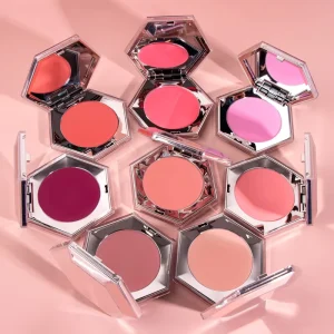 Factory Custom Pigmented Vegan Blush Makeup OEM Logo 8 Colors with Gold Package Matte Blusher Maquillage Luxe