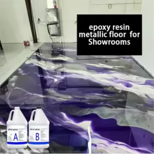 Factory Customized Double Component Epoxy Flooring 3D Art Metallic Resin Floor Paint Color Liquid Pigment Construction