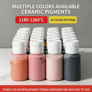 Factory Direct 24 Color Acrylic Paint 50g Ceramics 1180 1260 Firing Temperature Non toxic Adhesion Strong Pottery Pigment