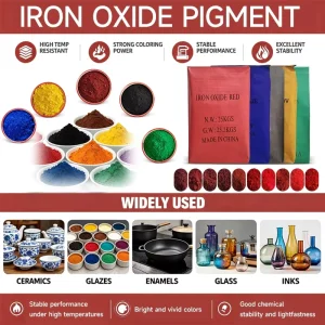 Factory Direct High Temperature Iron Oxide Pigment Dyes for Leather Ceramics and Pottery Glaze