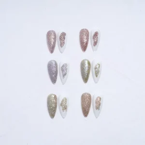 Factory Direct OEM Glitter Pigments, Rose Gold, Silver Sequins, Reflective Opal Powder for Nail Coating