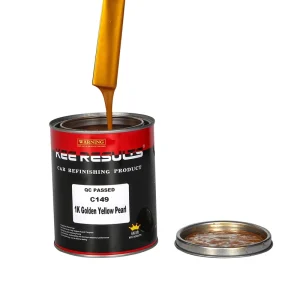 Factory Direct Supply C149 1K Golden Yellow Pearl Automotive Refinish Acrylic Base Coat Spray