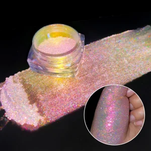 Factory Holographic Chameleon Pigment Iridescent Effect Laser Eyeshadow Pigment Super Shiny Nail Art Pigment
