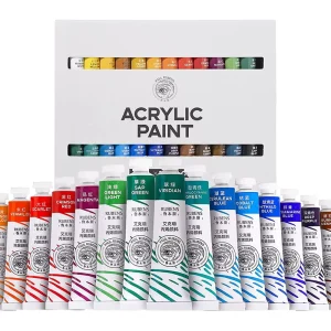 Factory Low priced 12 18 24 Color Acrylic Pigment Set Multiple Color Options Suitable to Meet Different Needs’ Beginners