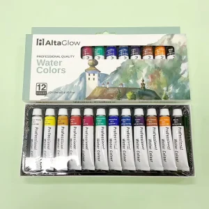 Factory Manufacturer Custom Aluminum Tube 12-Color Watercolor Paint Set