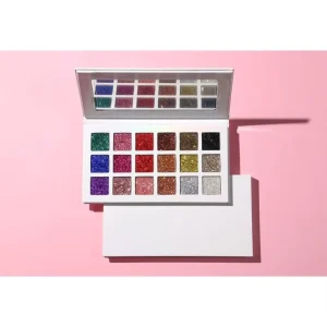 Factory Outlet Color Cosmetics 18 Color Private Label Glitter Eyeshadow