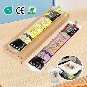 Factory Price 700ml Textile DTG Ink Bag With Chip For Brother GTX 423 Pro GTX 600 Digital Clothing Printer Refill Kit