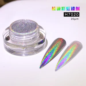 Factory Rainbow Unicorn Iridescent Laser Nail Pigment Magic Holographic Rubbing Chrome Powder