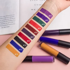 Factory Supplier High Pigment 10 Colors Long Lasting Private Label Vegan Matte Lip Gloss Liquid Lipstick
