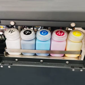 Factory Surhoo Eco Solvent Pigment CMYK+White for Multi color Dtg Printing XP600 I1600 I3200 Head Waterbase Digitals