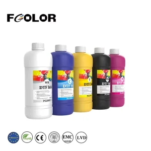 Fcolor 100ML 1000ml Bright White Textile Pigment DTF Transfer Ink for Epson I3200 XP600 ET 8550 DTF Printer