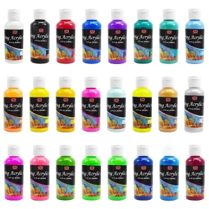 Fluid Acrylic Paint 60ml Fluid Pigment Set for Crafts and DIY