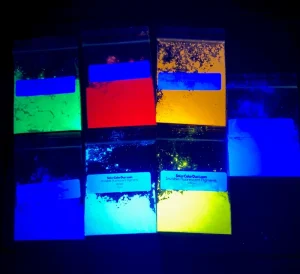 Fluorescent Magenta Mica Pigment Powder, UV Reactive