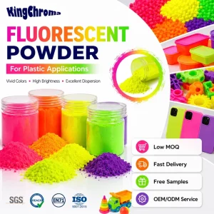 Fluorescent Pigment Powder High Brightness Heat Resistant for Plastic Injection REACH Compliant