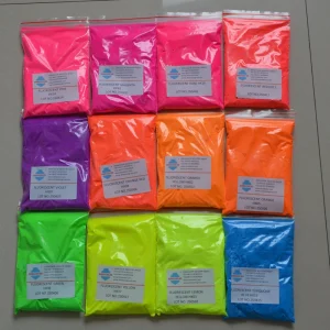 Fluorescent Pigments Powder PINK HZ Series for Plastic Ink Textile Paint Coating