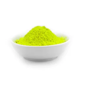 Fluorescent Pigments with Bright Colors, Dispersibility, High Temperature Resistance, and Solvent Migration Resistance