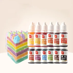 Food Colouring Dyes 12 Colors Waterbase and Oilbased Pigments for Cream and Cakes